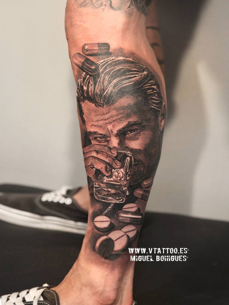 The Wolf of Wall Street  Leonardo Di Caprio tattoo