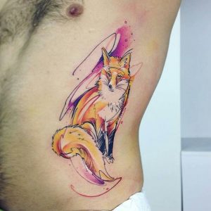watercolour-tattoos-by-adrianbascur-fox
